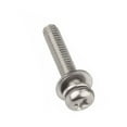 thumbnail image 1 of 10Pcs Plain Washers Pan Head  Knobs Screws Machine Screws Machine Screws Kit Washer Head Bolts Phillips Drive Screws M4X14MM, 1 of 8