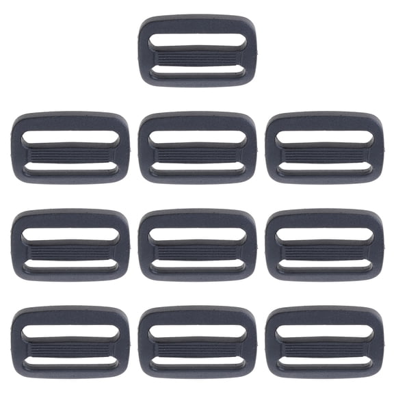 10Pcs Plastic Adjustable Webbing Slide Buckles for Bag Shoe and Clothing Adjustments Replacement in Assorted Colors