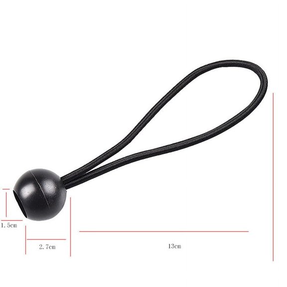 10Pcs Plastic Ball Bungee Cord Tie Down Strap Canopy Tent Accessories