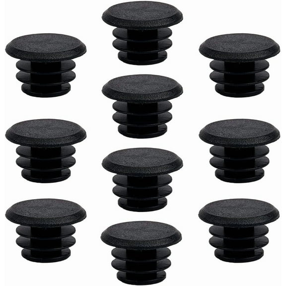 10Pcs Plastic Bike Handlebar End Caps Bicycle Bar End Plugs for Road Mountain Bike Black 27x16mm