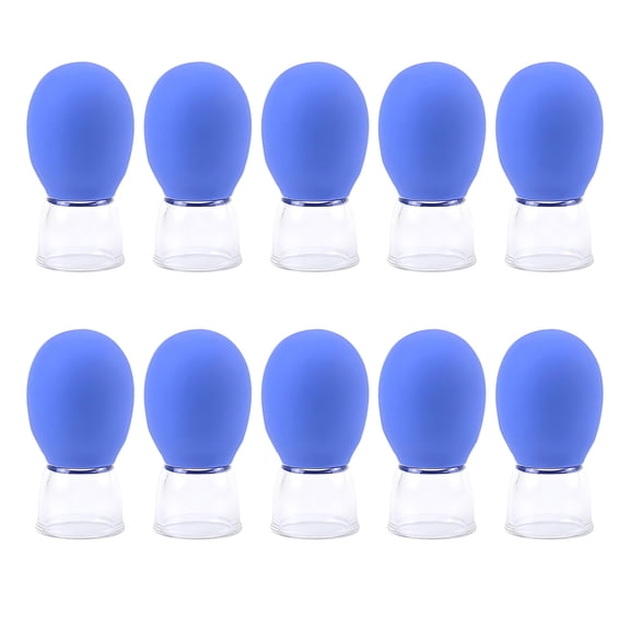 10Pcs Plastic Cupping Set Facials Cupping Cups Plastic Silicone Cups Vacuum Suction for Face Skin Back Arm Shoulder Muscle