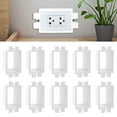 thumbnail image 1 of 10Pcs Plastic Electrical Outlet Box Extenders Heat Proof Power Outlet Box Extenders Lightweight Single Gang Box Extenders for Power Switch Receptacles, 1 of 8