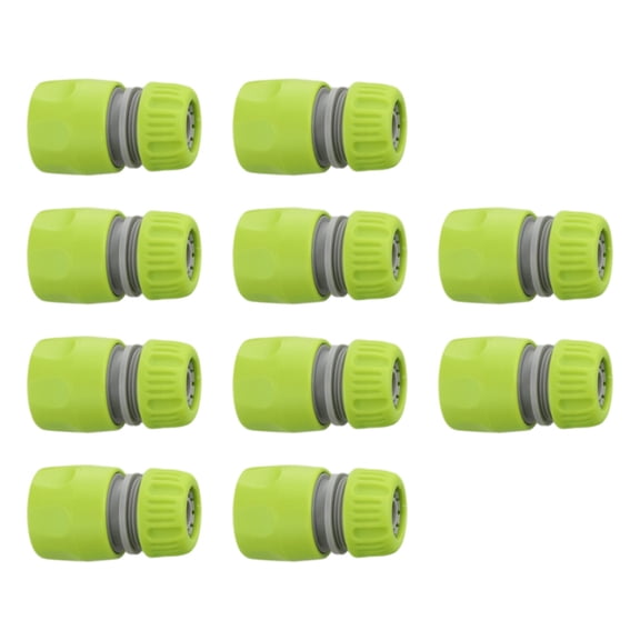 10Pcs Plastic Green 4-Point Water Connection Car Wash Connection 1/2 Connector