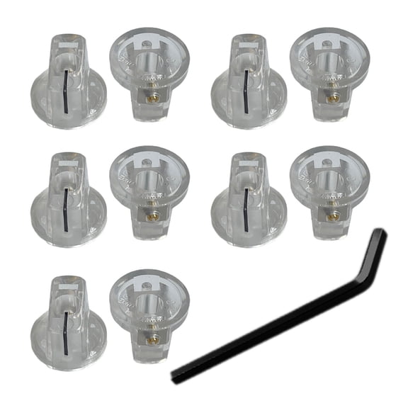 10Pcs Plastic Guitar Effect Pedal Knobs Guitar Potentiometer Control Knobs