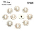 thumbnail image 1 of 10Pcs Plastic Ornaments Sewing Button Pearl Clothing Buttons Needlework Sewing Accessories Shirt Buttons WHITE 18MM, 1 of 8