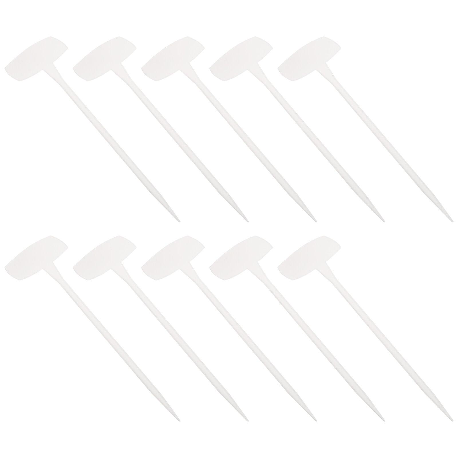 10Pcs Plastic Plant Labels Garden Marker Nursery Tags T-Type Stake ...