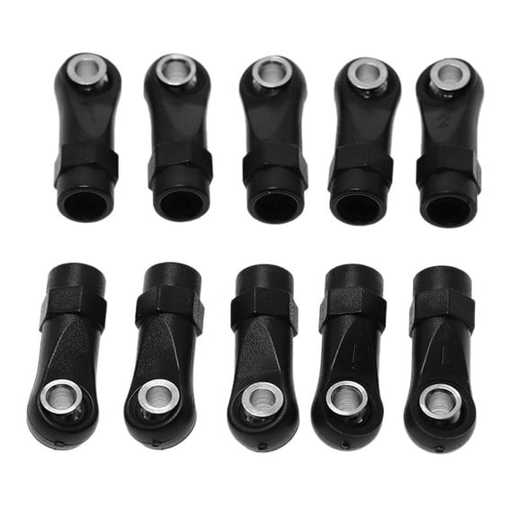 10Pcs Plastic Rod End Link Linkage Balls Joint For 1/10 RC Car Crawler Axial SCx10 II 90046 TRx4,A