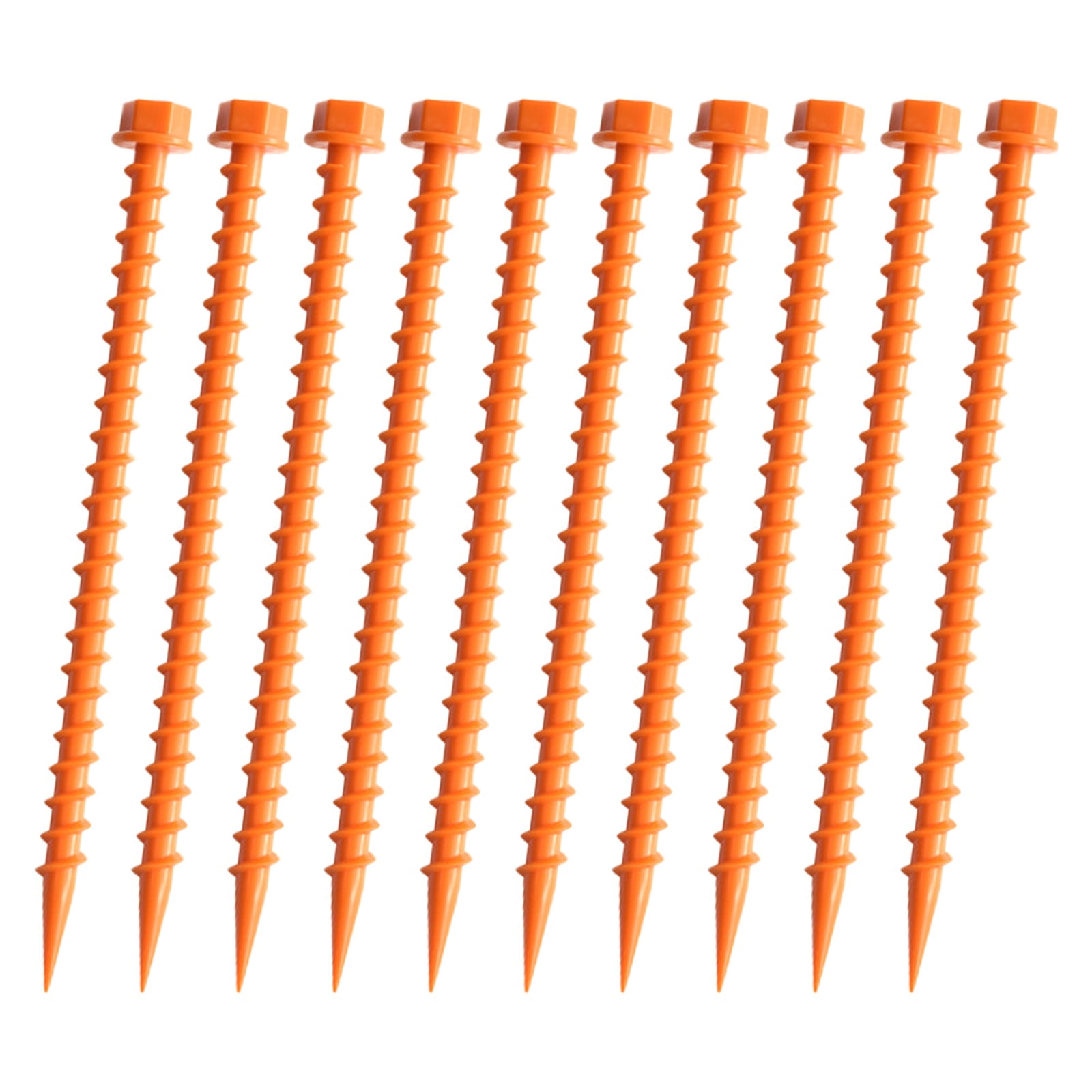 10Pcs Plastic Tent Pegs, Plastic Tent Nails for Fixing Camping Tent Rain Tarps Garden Awnings Pegs for Outdoor