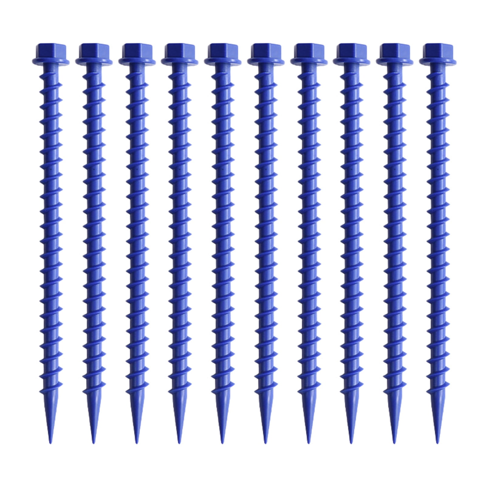 10Pcs Plastic Tent Pegs, Plastic Tent Nails for Fixing Camping Tent Rain Tarps Garden Awnings Pegs for Outdoor