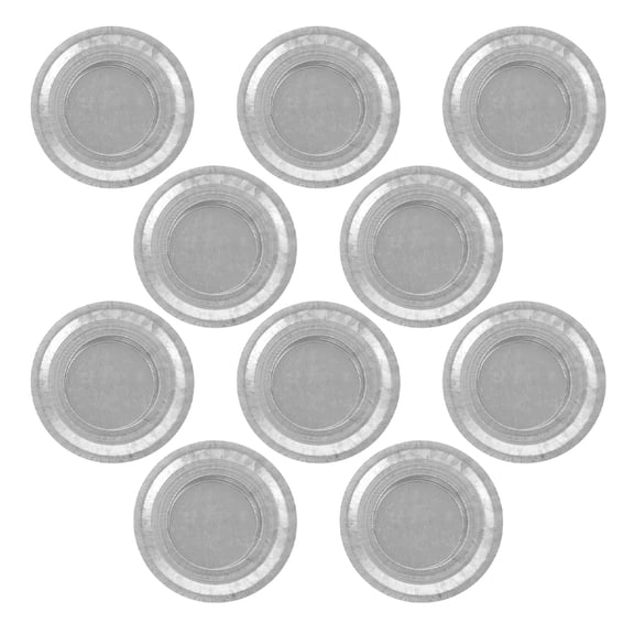 10Pcs Plated Silver Stainless Steel Jar Candle Holder Insert Replacement for Regular Mouth Jars