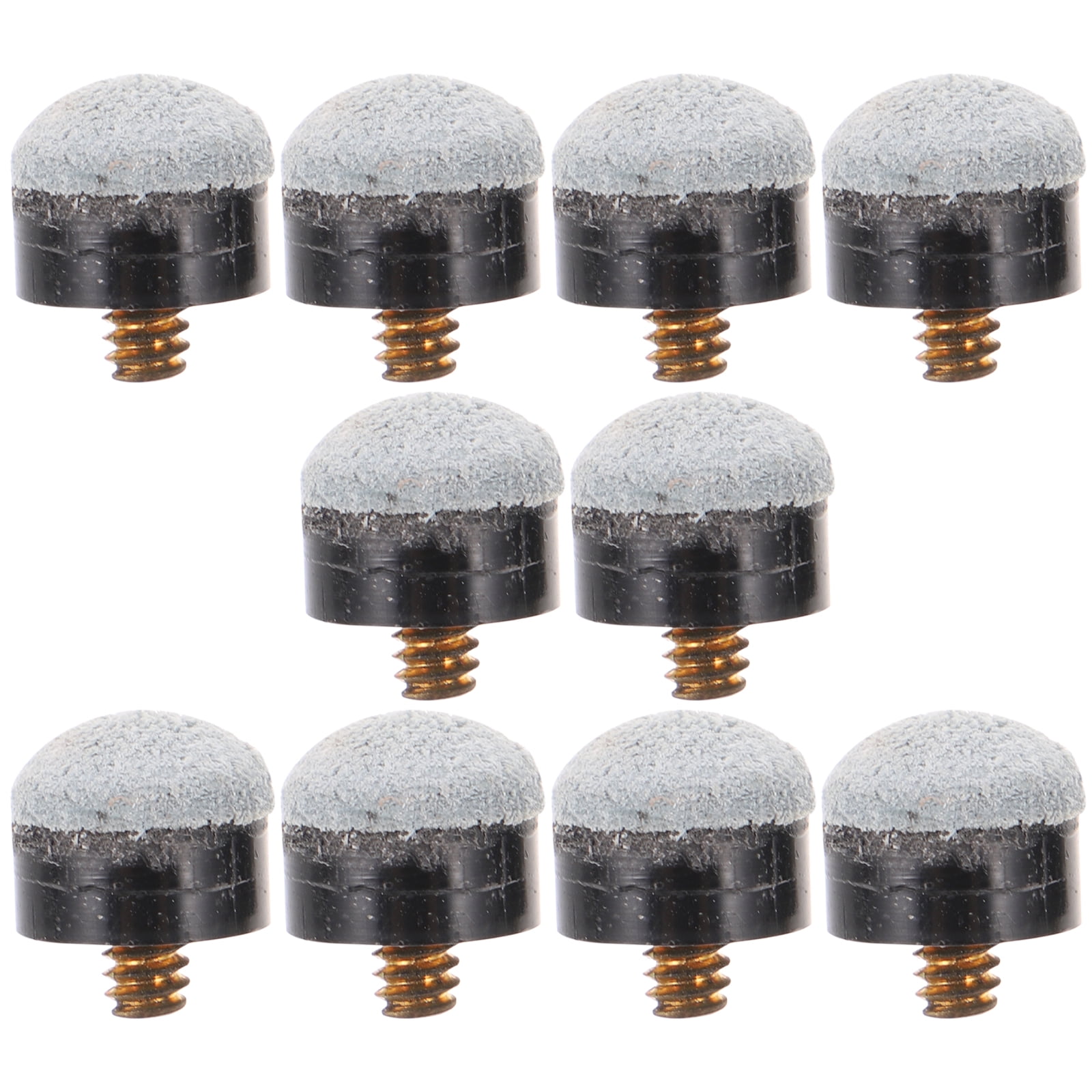 10Pcs Pool Cue Tips Leather Billiard Cue Tips Screw On Pool Cue Tips