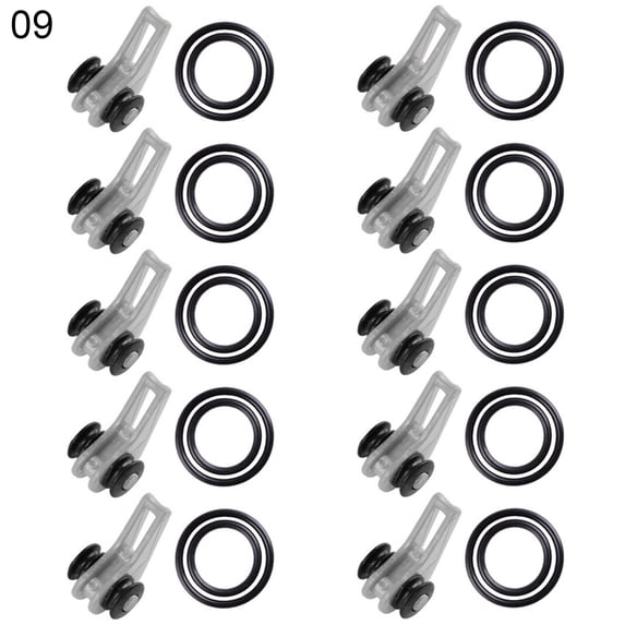 10Pcs Portable Fishing Rod Hooks Holder Lure Bait Hanger Device Gear Tackle