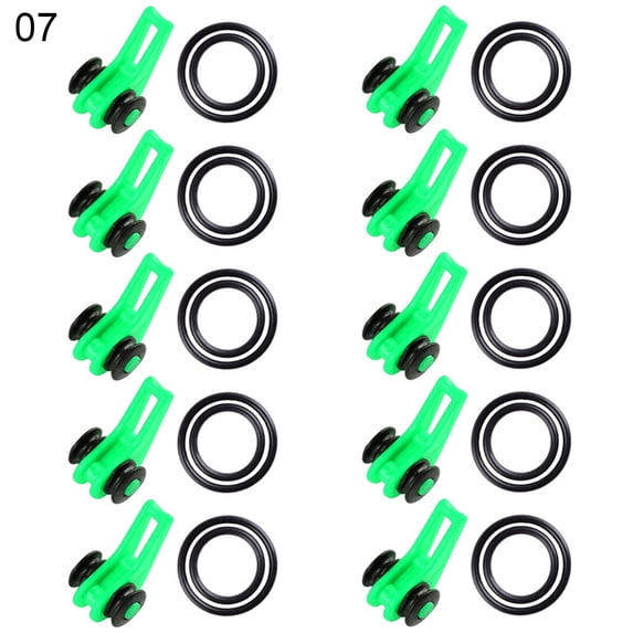 10Pcs Portable Fishing Rod Hooks Holder Lure Bait Hanger Device Gear Tackle