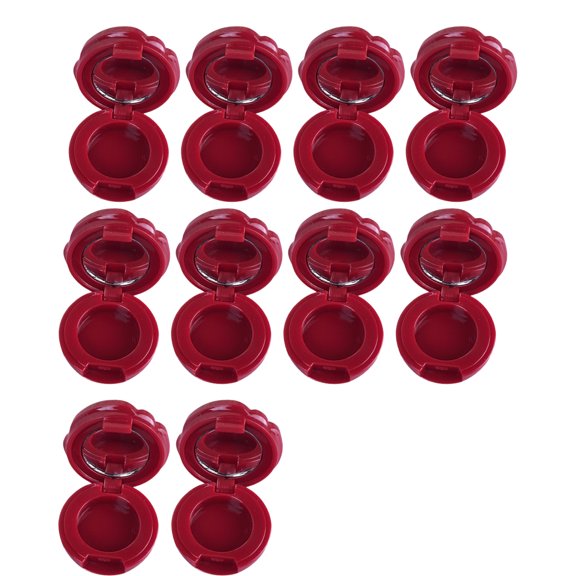 10Pcs Portable Refillable Empty Cosmetic Containers For Eyeshadow Lipstick Travel Size Leakproof Design Storage Case