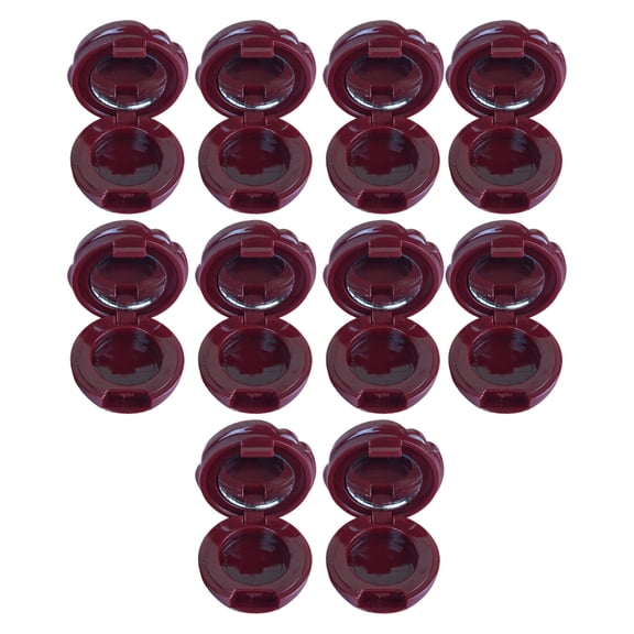 10Pcs Portable Refillable Empty Cosmetic Containers For Eyeshadow Lipstick Travel Size Leakproof Design Storage Case