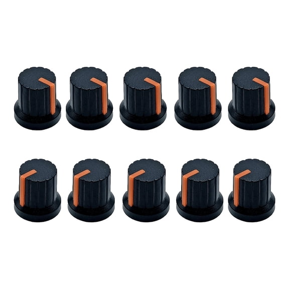 10Pcs Potentiometer Control Knob Guitar Volumes Control Knob 6mm Shaft Hole Amplifier Knobs