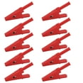 10Pcs Power Test Clip 20mm Opening Good Conductivity Safety Type Test