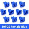 thumbnail image 2 of 10x PowerCon 20A AC Cable Connectors – Blue – NAC3FCA Style – Compatible With Neutrik – Unbranded 2 of 4
