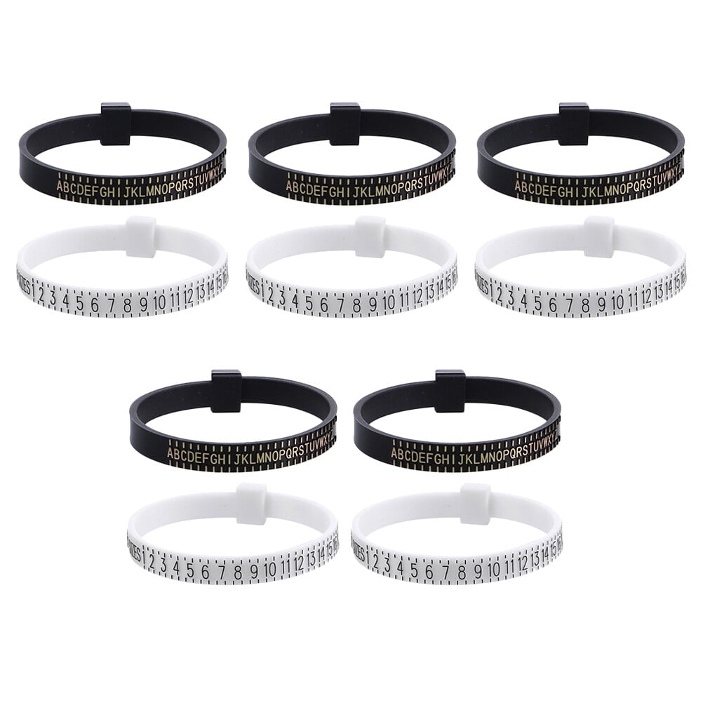 10Pcs Practical Jewelry Ring Tape Rulers Finger Jewelry Measuring
