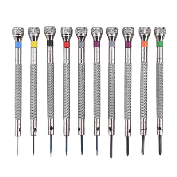 10Pcs Precision Watchmaker Screwdriver Set, Glasses Repair Screwdriver 0.6-2.0Mm