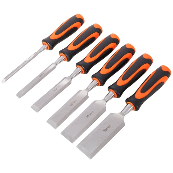 10Pcs Premium Wood Chisel Set with Honing Guide and Sharpening Stone for Woodworking Beginners and Professionals - 45# Carbon Steel Blades, Non-Slip Ergonomic Handles, Storage Case