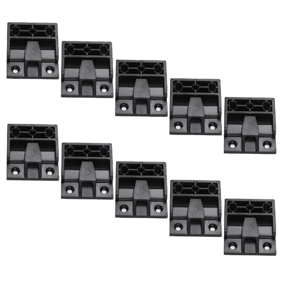 10Pcs Press Fit Panel Clip Plastic Quick Fitting Furniture Panel Board Connector Push in Plinth Fasteners Fittings