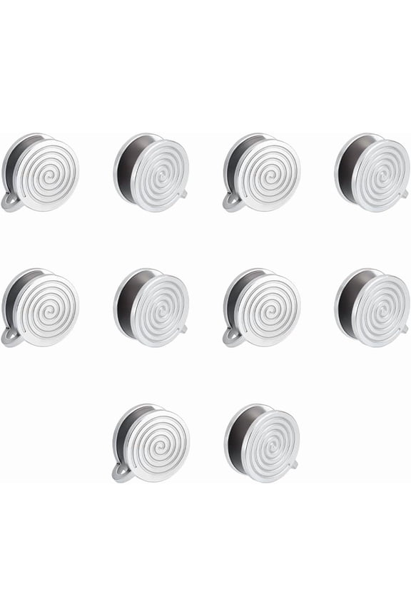 10Pcs Pressure Earrings for DIY Keloids Stainless Steel Punk Clip On Earrings Lightweight No Piercing Earring Spiral Compression Earring Birthday Gift for DIY Woman Daughter