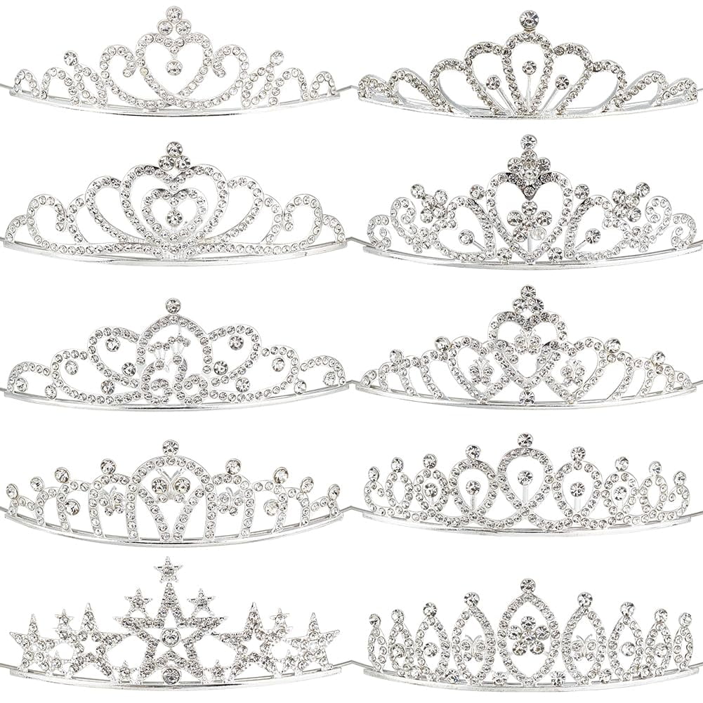 Princess Crystal Tiaras And Crowns Headband Kid Girls Bridal Prom Crown Wedding Party Accessiories Hair Jewelry - View #3