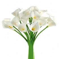10Pcs Pu Artificial Calla Lily Flowers For Wedding And Table Centerpieces