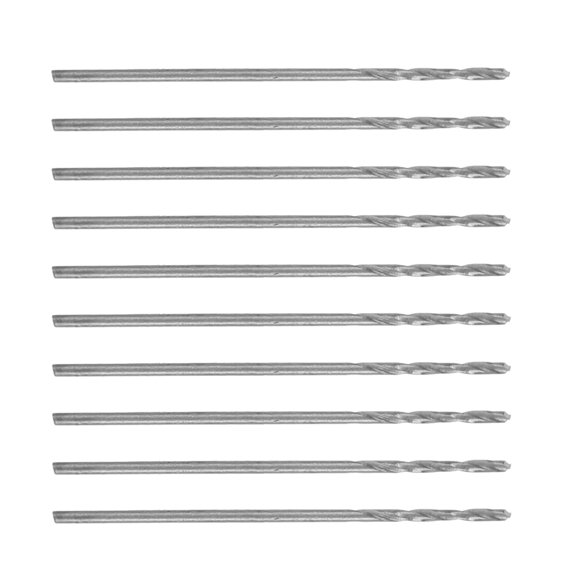 Neyseki 10Pcs Punch Twist Drill Bit Straight Shank High Speed Steel Industrial Tools 0.85mm