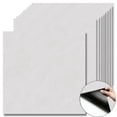 thumbnail image 1 of 10Pcs Pure White Faint Flow Marble Peel and Stick Floor Tiles,12x12 In 10 Sq.Ft,Self-Adhesive Waterproof Vinyl Flooring,Matte Finish for Bedroom,Living Room,Kitchen, 1 of 8