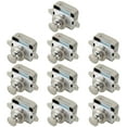 thumbnail image 1 of 10Pcs Push Button Latch Elegant Cabinet Door Catch Keyless Cupboard Locks Decorative Push Button Latch Pearl Color/Brown Door Catch for RV Drawer Door Cabinet Yachts, 1 of 6
