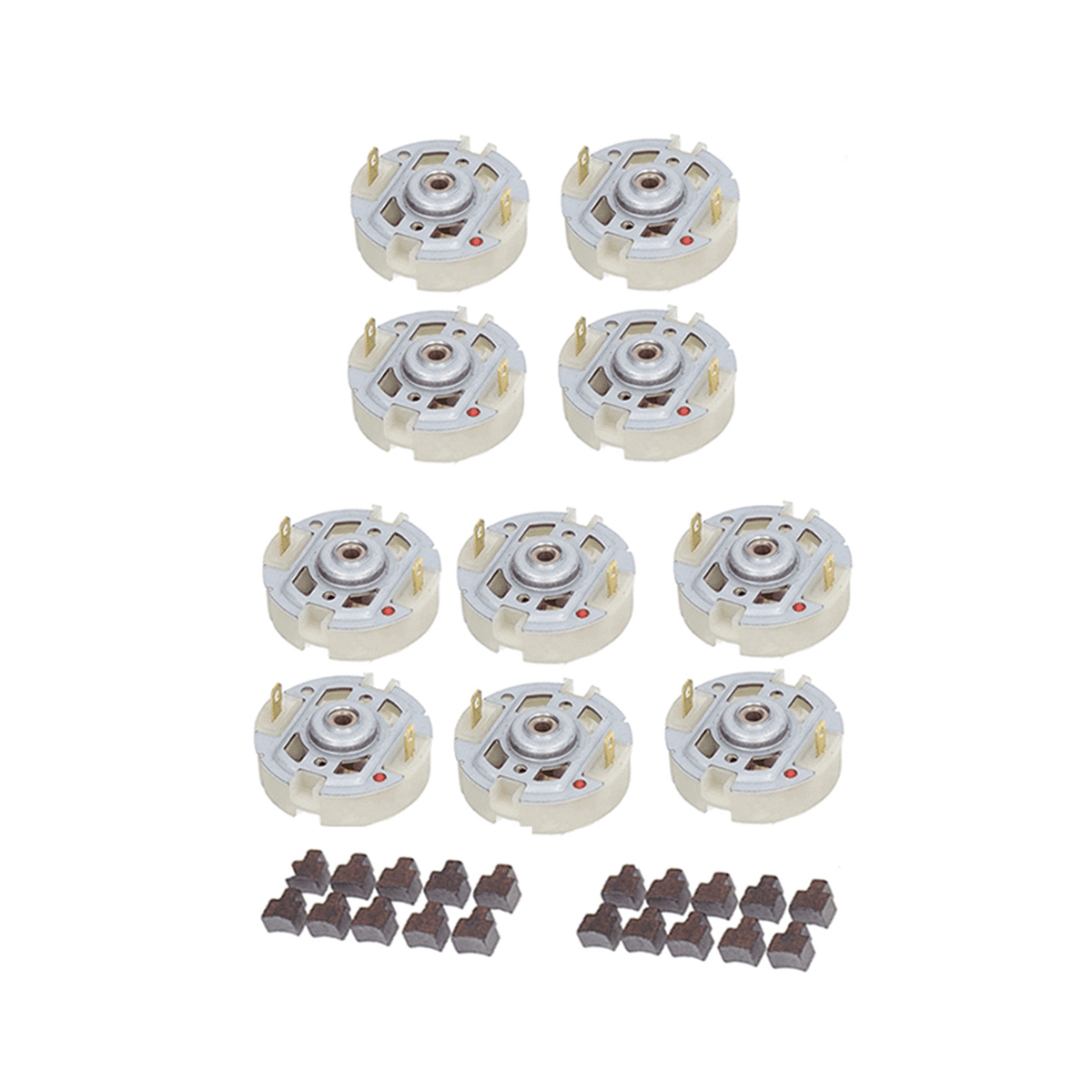 10Pcs RS550 Carbon Motor Brush Electric Motor Brush with Holder Motor