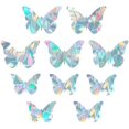 thumbnail image 1 of 10Pcs Rainbow Window Clings 3D Decorative Window Film Butterfly Style Anti-Collision Window Stickers Door Window Static Cling for Kitchen Dining Room Bedroom, 1 of 7