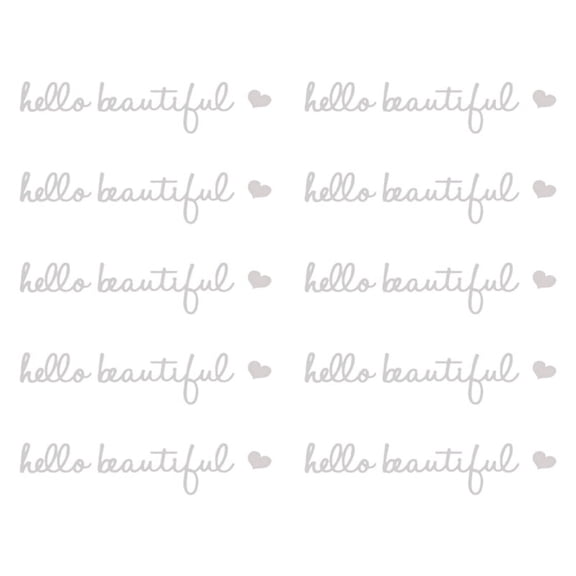 10Pcs Rearview Mirror Decal,Car Decal Gifts for Women, Waterproof Vinyl Stickers for Car , Mirrors, Laptops White