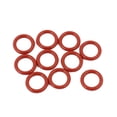 thumbnail image 1 of 10Pcs Red 9mm x 1.5mm Silicone Rubber Gasket O Ring Sealing Ring Heat Resistant, 1 of 2