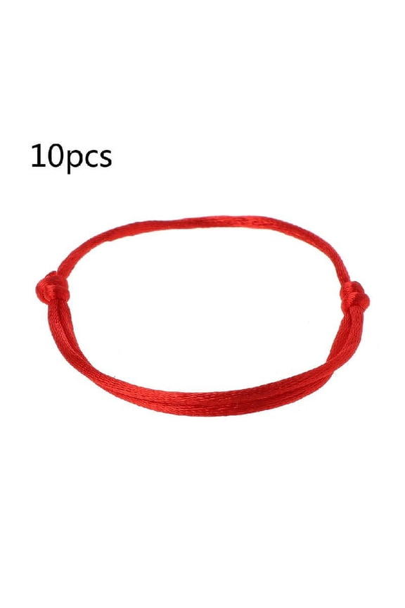 10Pcs Red String Bracelet Kabbalah for Protection Thread Handmade String Bracelet