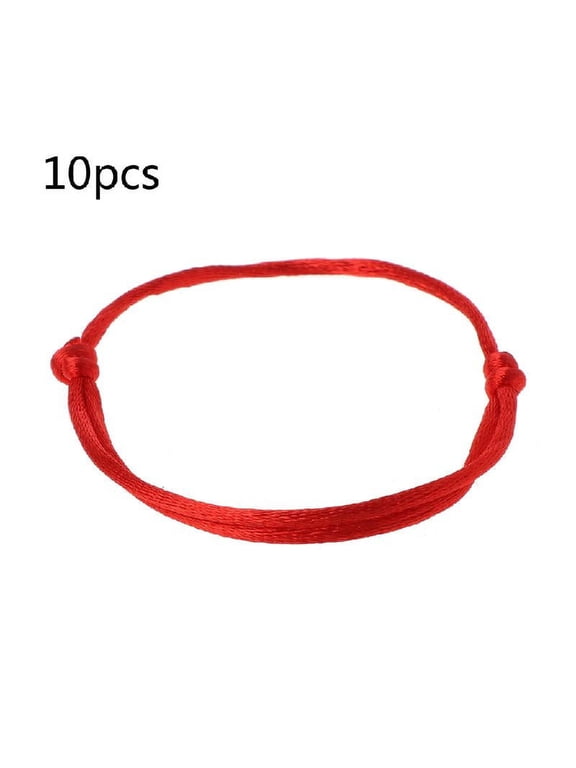 10Pcs Red String Bracelet Kabbalah for Protection Thread Handmade String Bracelet