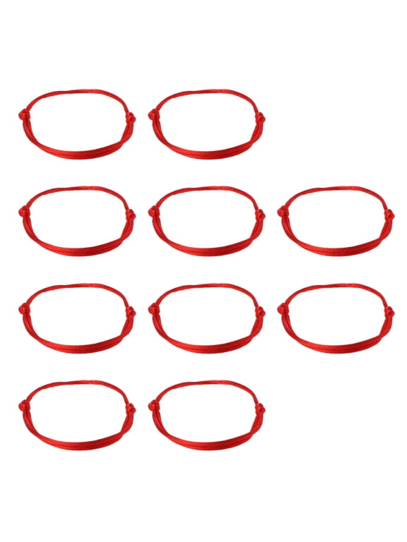 10Pcs Red String Bracelet Kabbalah for Protection Thread Handmade String Bracelets Good Luck Gift for Women Men Teen Fam