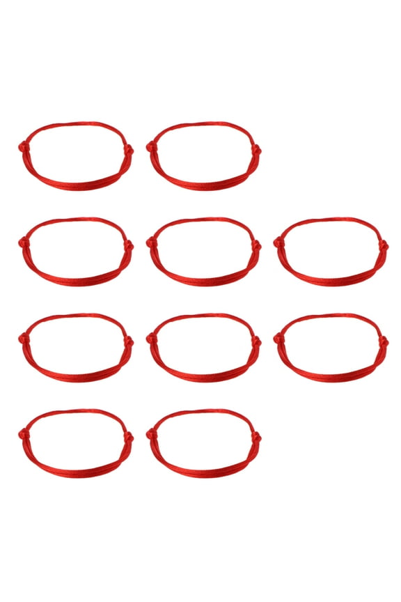 10Pcs Red String Bracelet Kabbalah for Protection Thread Handmade String Bracelets Good Luck Gift for Women Men Teen Fam