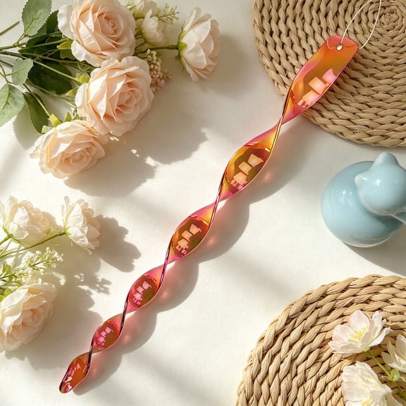 10Pcs Reflective Spiral Bird Scare Sticks, Wind Rotating Colorful Bird Repellent Devices, Hanging Bird Control Deterrent Rods for Orchard Garden Balcony Patio Outdoor Farm Yard Home Protection
