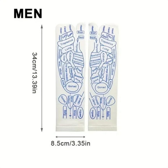 10Pcs Reflexology Chart Socks! CQCYD Reflexology Chart Socks for Foot Massage, Acupressure Socks with Massage Tool, Reflexology Foot Massage Socks for Pain Relief, Reflexology Socks for Men and