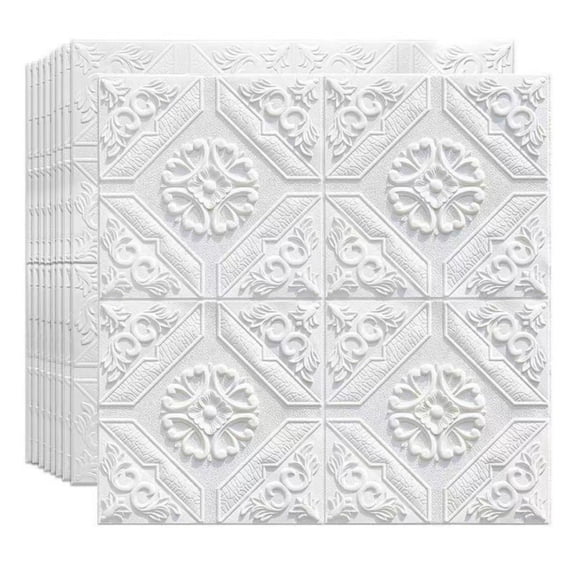 10Pcs Removable Tiles Brick Wall Sticker Waterproof Background Wall For Home Offices Decoration Easy to Install