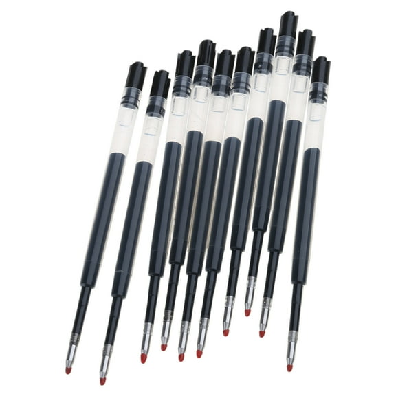 10Pcs Replaceable Ballpoint Pen Refills, Crystal Pen Refills, 1.0mm Tip Write Smoothly