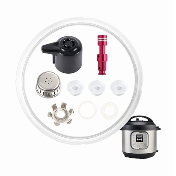 Replacement Parts Set (10 - piece) for 8 - Quart Instant Pot Duo & Duo Plus - Sealing Ring, Steam Valve etc., for Kitchen Use
