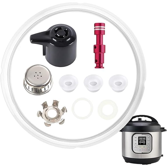 10Pcs Replacement Parts for Instant Pot Duo 8 Quart and Duo Plus 8Qt, Accessories for Duo& Duo Plus 8 Qt Instantpot, Lid Replacement Sealing Ring Steam Release Valve Float Valve for Instant Pot