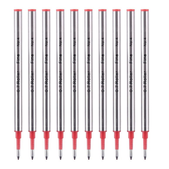 10Pcs Replacement Pen Refills For Ballpoint Pen Metal Ballpoint Pen Refill Quick Dry 0.5mm OR 0.7mm Tip