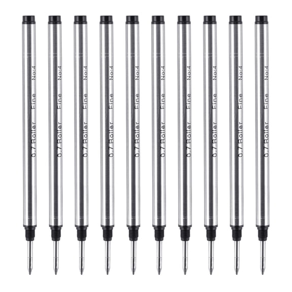 10Pcs Replacement Pen Refills For Ballpoint Pen Metal Ballpoint Pen Refill Quick Dry 0.5mm OR 0.7mm Tip