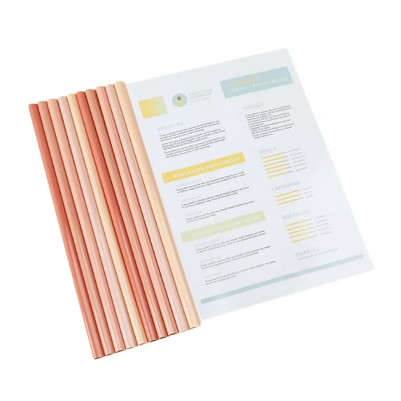 10Pcs 60 Sheet Capacity Binder Paper Protector, Report Folders with Clear Cover