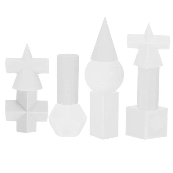 10Pcs Resin Geometrical Sketch Sculpture Practice Model for Learning Tools